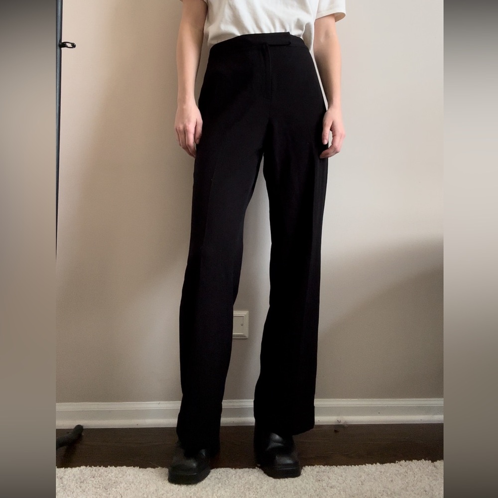 Vintage Casual Corner Black Straight Leg Trousers - 32 inch